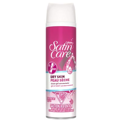 Gillette Satin Care Dry Skin Shaving Gel, 7 oz