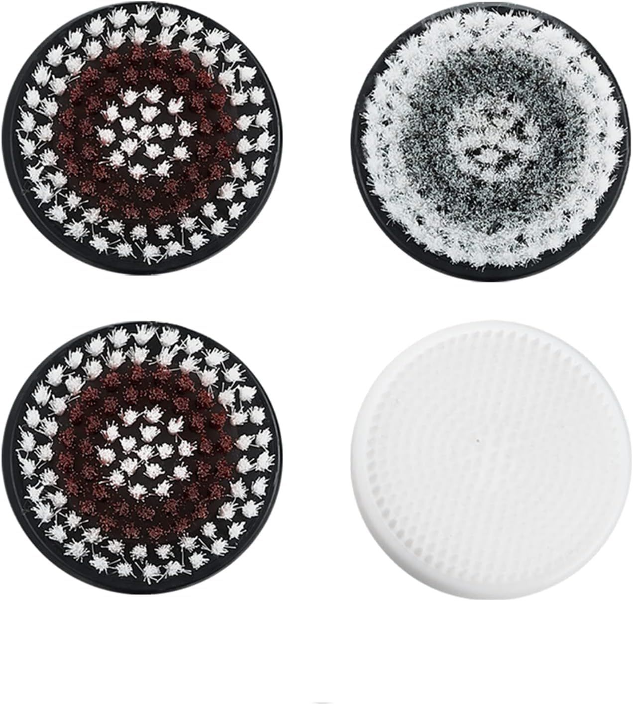 4 Replacement Brush Heads for Model Ga-7266 Facial Cleansing Brush Deep Pore Cleansing Gentle Exfoliating &amp; Remove Blackhead Acne Exfoliating Soft Head Set