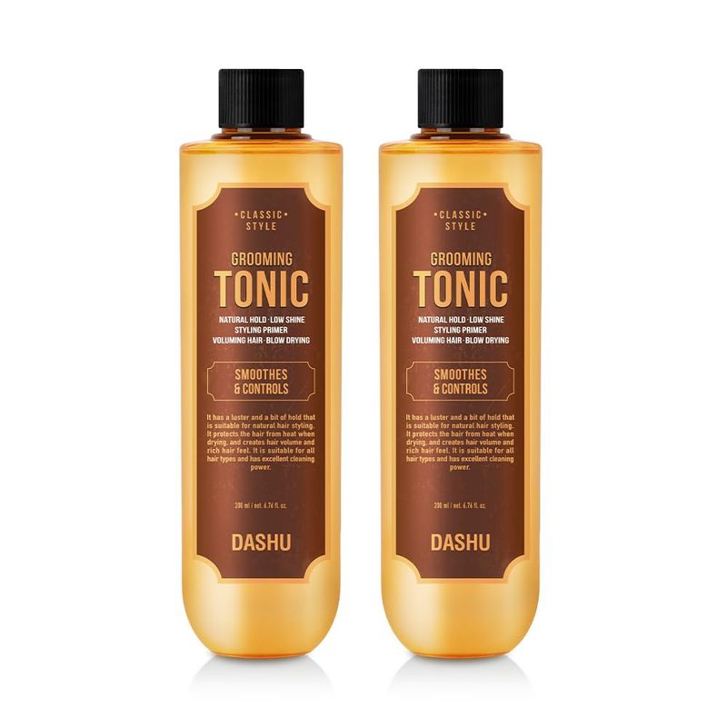 DASHU Classic Style Grooming Tonic (Two Bundle) - Natural Hold, Styling Promer, Voluming