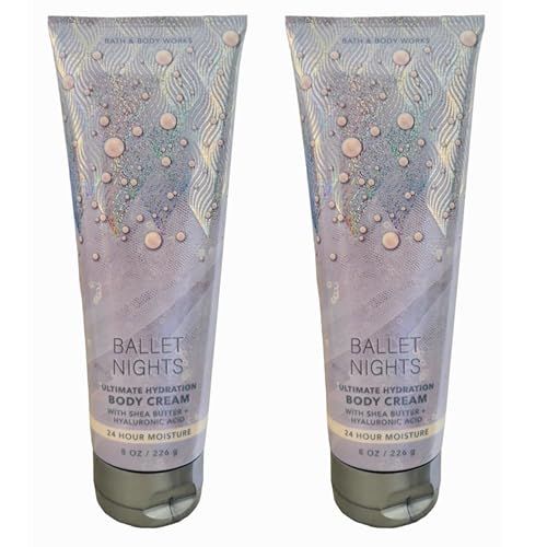 Bath &amp; Body Works Ultra Shea Body Cream, 8oz Each, Pack of 2 (Ballet Nights)