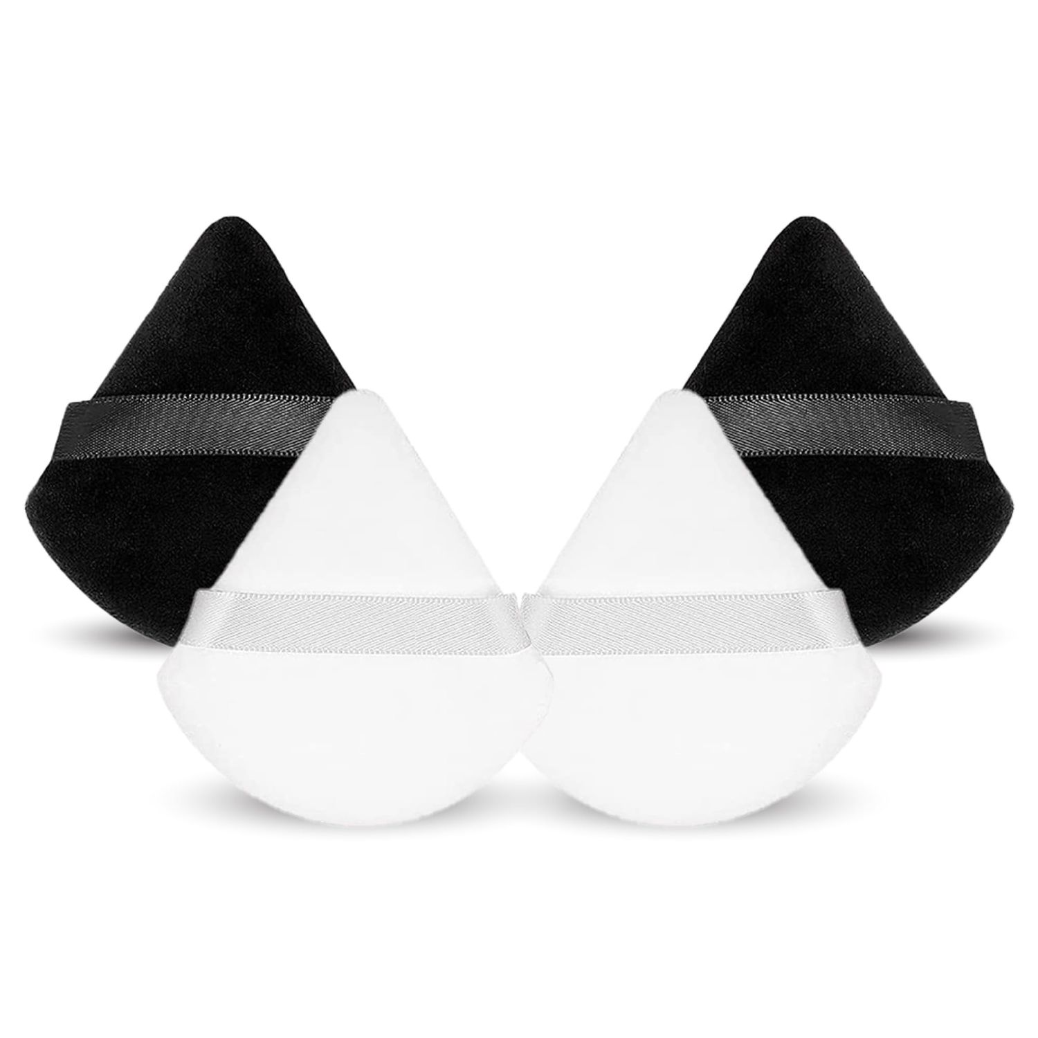 6 Pcs Triangle Powder Puffs - Powder Puffs For Face Powder - Wet/Dry Blender, Cosmetic Foundation Sponge &amp; Makeup Puff Tool - Setting Powder Puff