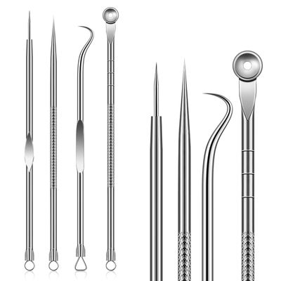 Blackhead Removal Tool, Pimple Popper Extractor Tool Kit, Used for Removing Blackheads, Acne, Comedone, Flaw White Heads on Nose and Face, Professional Stainless Steel Removal Tool.
