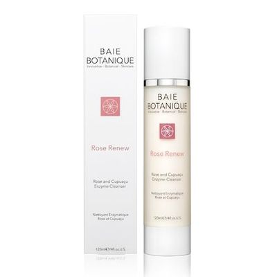 Baie Botanique Cleansing Milk 120ml - Rosewater, Rose Absolute, Rosehip Seed Oil, Cupuau Butter, Pomegranate Enzymes, Reishi &amp; Shiitake - 100% Natural, 82.65% Organic