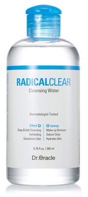 Cleansing Water, Face Wash Korean Beauty, Facial Cleanse, Makeup Remover for All Skin Types, Dermatologist Tested, Radicalclear by Dr.oracle