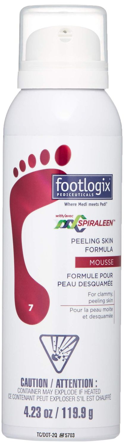 FOOTLOGIX Peeling Skin Formula with Spiraleen, 4.23 oz