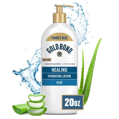 Gold Bond Healing Hydrating Lotion, 20 oz., with Aloe, Moisturizes, Immediate 24-Hour Hydration