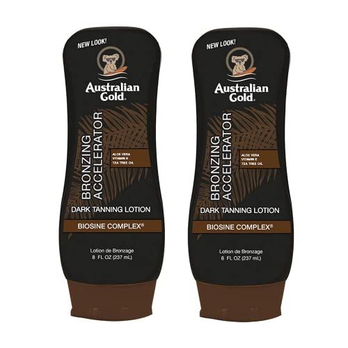 Australian Gold Dark Tanning Bronzing Acceleratr Lotion 8 Ounce (Pack of 2)