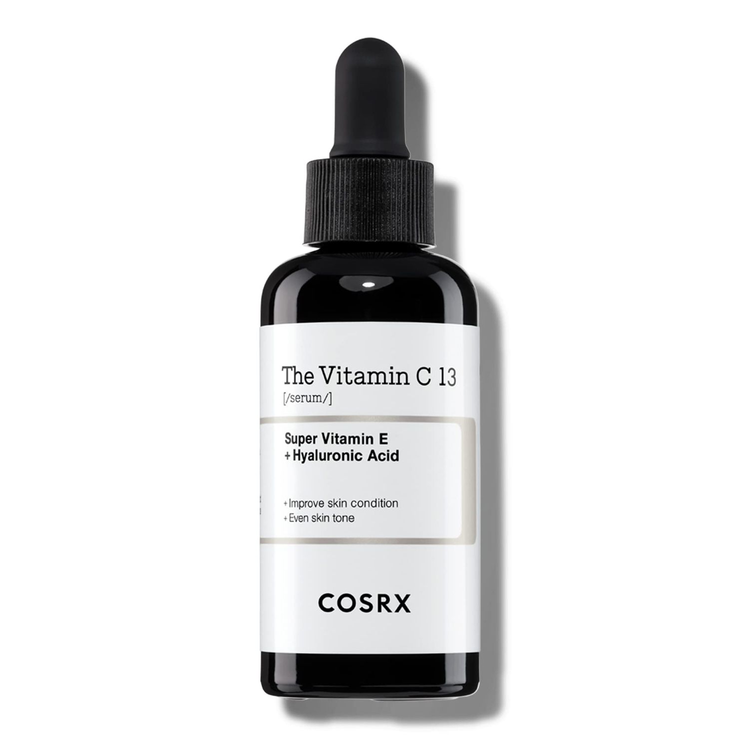 COSRX Pure Vitamin C 13% Serum with Vitamin E &amp; Hyaluronic Acid, Hydrating Facial Serum for Fine Lines, Uneven Skin Tone &amp; Dull Skin, 0.67fl.oz/20ml, Korean Skin Care