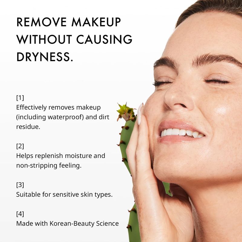 depology Opuntia-c Relief Cleansing Balm (3.4 fl Oz) | Moisturizing Makeup Remover | Gently Makeup Remove Blam | Korean Skin Care