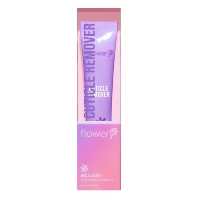 Flowery Cuticle Remover, 2-in-1 Treatment, Softens and Removes Dead Skin Cells, 0.5 Ounce, 1-pack