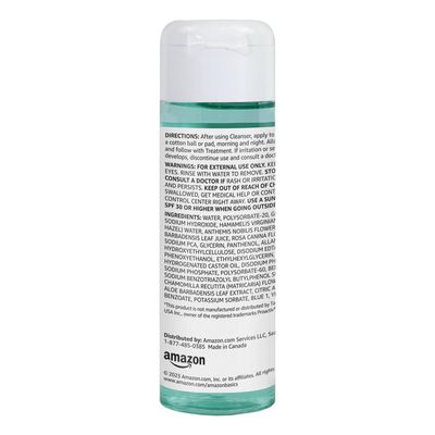 Amazon Basics 3-Step Acne Remedy System Toner, 4 Fluid Ounces, 1-Pack