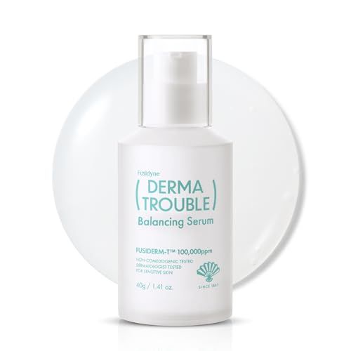 Fusidyne Derma Trouble Balancing Serum (1.41oz) Valentines Day Gifts Soothe Troubled Skin for a Balanced, Healthy Complexion. Gentle Serum for Comedonal Acne Korean Skin Care with Fusiderm-T 100000ppm