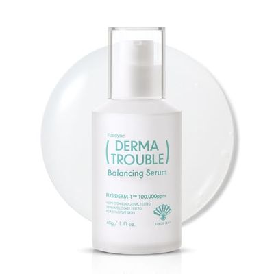 Fusidyne Derma Trouble Balancing Serum (1.41oz) Valentines Day Gifts Soothe Troubled Skin for a Balanced, Healthy Complexion. Gentle Serum for Comedonal Acne Korean Skin Care with Fusiderm-T 100000ppm