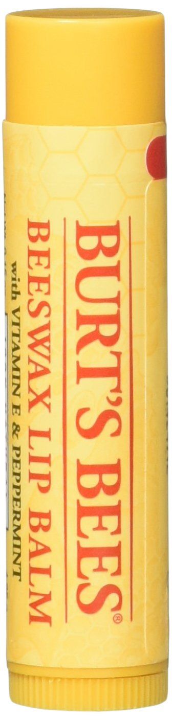 Burt&#39;s Bees Beeswax Lip Balm with Vitamin E &amp; Peppermint 0.15 oz (Pack of 10)
