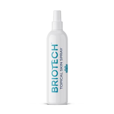 BRIOTECH Topical Skin Spray, Hypochlorous Acid Spray for Body &amp; Face, Eyelid Cleanser, HOCl Facial Mist, Support Against Irritation, Calm Redness, Soothe Foot &amp; Scalp, Stocking Stuffer, 8 fl oz, 1 ct