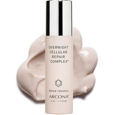 ARCONA Overnight Cellular Complex Serum - Nourishs Skin with Jojoba, Raspberry Leaf Wax, Rose Hip &amp; Antioxidant-Rich Resveratrol 1.17 oz, Made In The USA