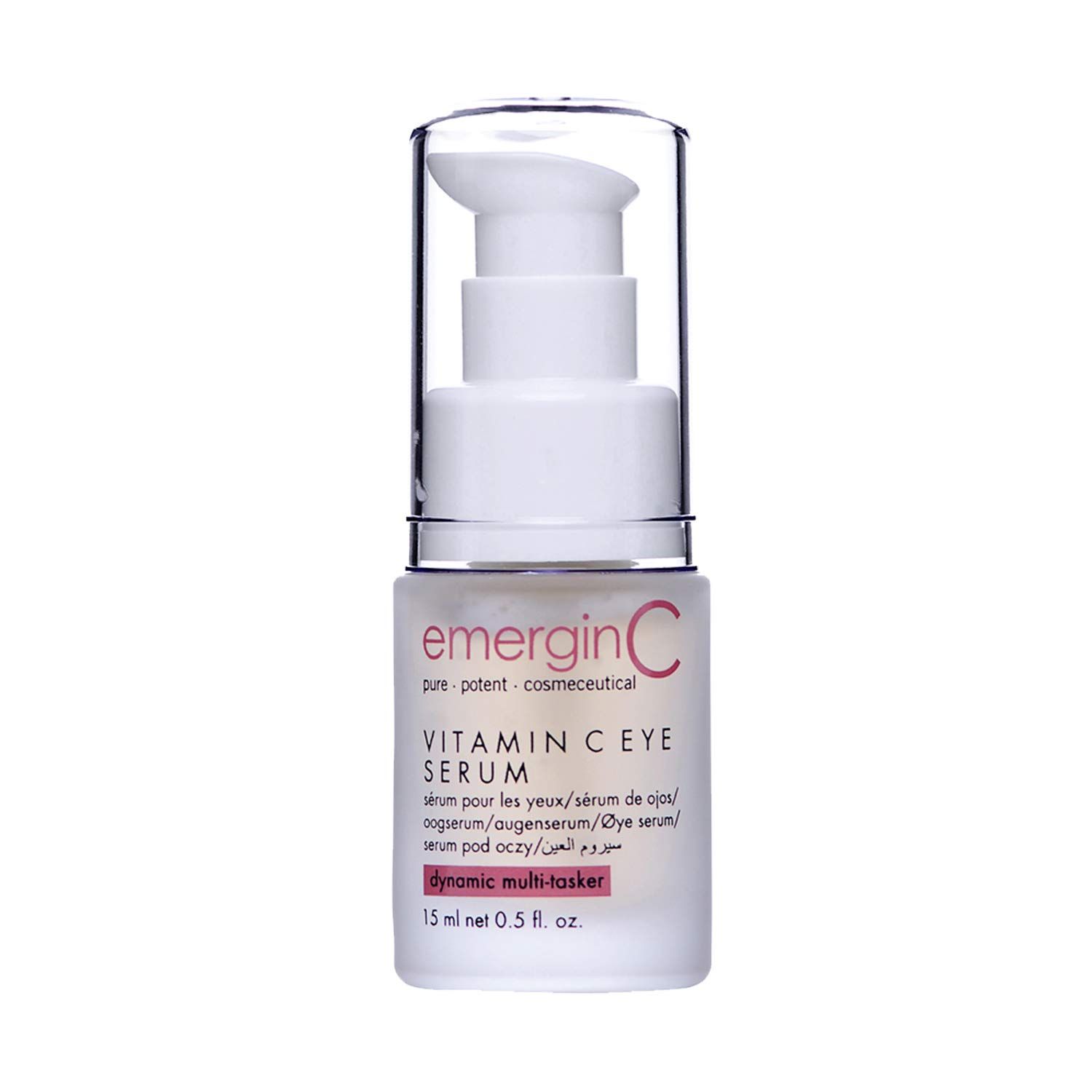 emerginC Vitamin C Eye Serum 12% - Gentle Eye Serum with Chamomile + Grape Seed Extract to Target the Appearance of Fine Lines, Puffiness + Pigmentation (0.5 oz, 15 ml)