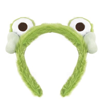 Frog Spa Headband for Wahing Face animal ears Head Wraps Band Cute Funny Makeup Skincare headband Headwear Soft Hairband for Skin Care Yoga Hair Hoop Accessories for Women Girls Hair Hoops Green