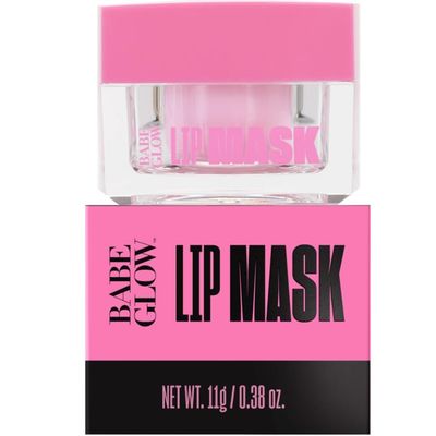 Babe Original Babe Glow Fragrance-Free Lip Sleeping Mask for Softer Lips, Hyaluronic Acid &amp; Antioxidant Infused for Smoother, Moisturized Lips, Unscented, Cruelty-Free