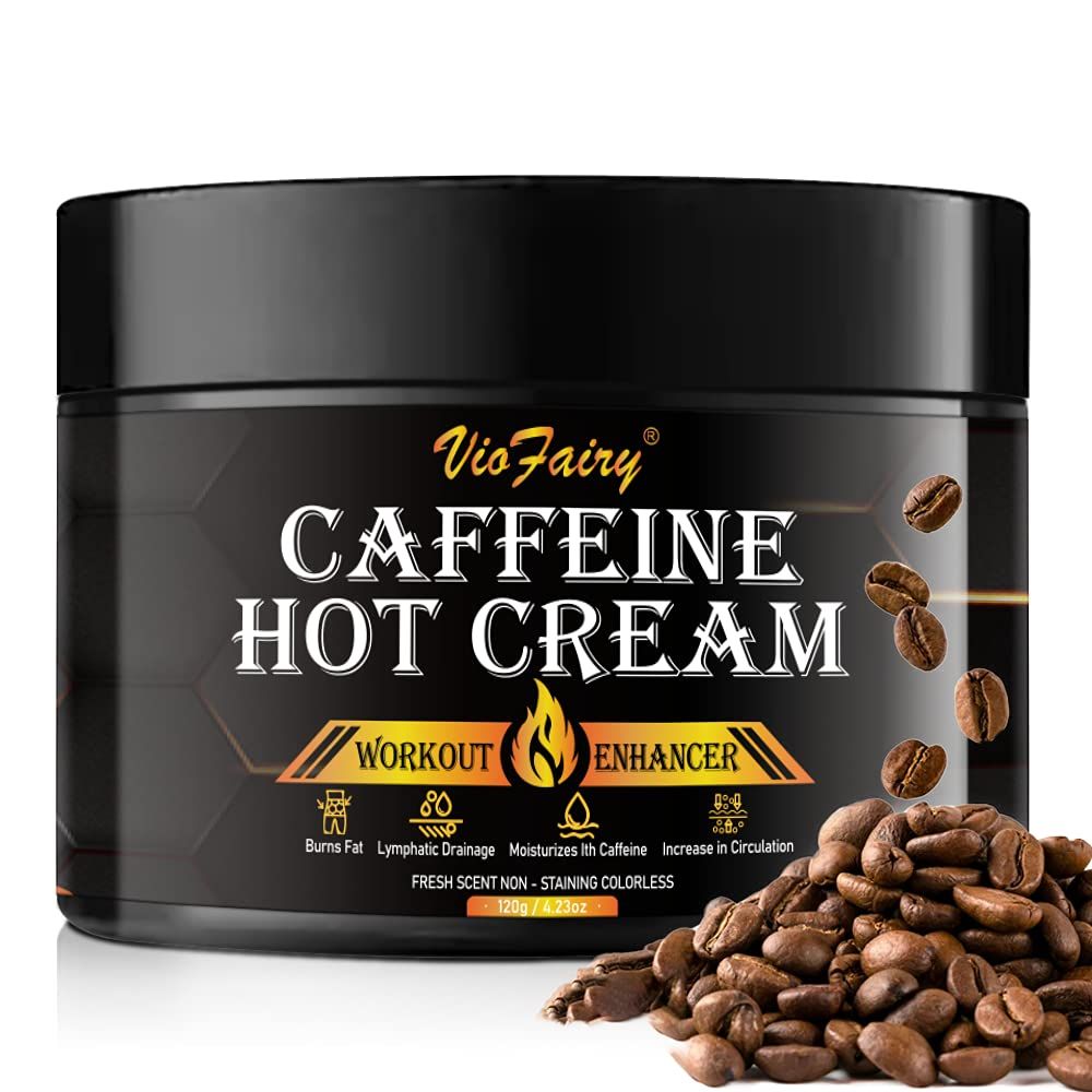 Caffeine Anti Cellulite Hot Cream, Body Sculpting Cellulite Workout Cream for Women &amp; Men , Anti-Cellulite Remover Creams, Natural Sweat Workout Enhancer, Thighs Belly Butt Firming Legs Slimming Cream