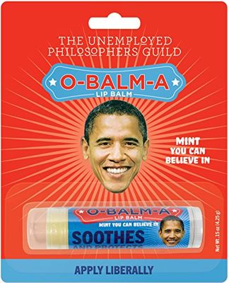 Barack Obama&#39;s O-Balm-A Lip Balm Tube, Peppermint Flavored - Cruelty-Free and Made in the USA from Natural and Imported Ingredients