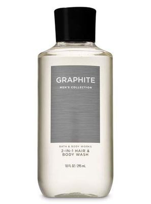 Bath and Body Works Graphite (2019 Edition) 2-in-1 Hair + Body Wash, Ultra Shea Body Cream and Graphite Deodorizing Body Spray