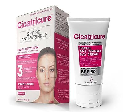 Cicatricure Advanced Face Cream for Fine Lines &amp; Wrinkles, SPF 30, Anti Aging Facial Moisturizer, Daily Skin Care to Enhance Firmness &amp; Elasticity, 1.5 Ounces