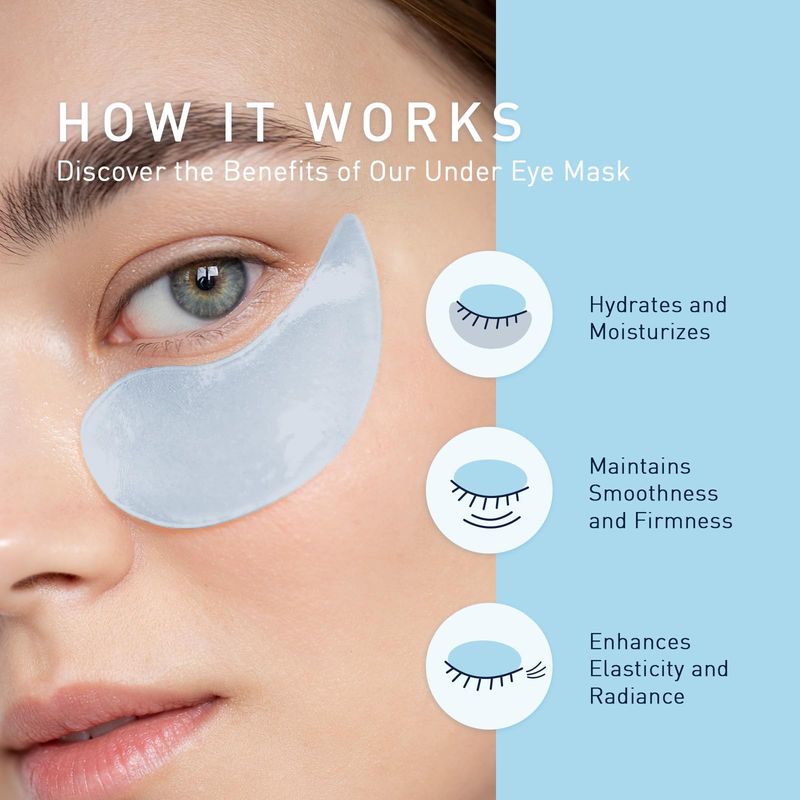 Enaskin Naturals Under Eye Patches for Dark Circles: 30 Pairs Retinol Collagen Eye Gels Mask - Reduce Wrinkles Puffy &amp; Bags - Skin Treatment Pads - Anti Aging Moisturizer For Women (Blue)