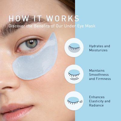 Enaskin Naturals Under Eye Patches for Dark Circles: 30 Pairs Retinol Collagen Eye Gels Mask - Reduce Wrinkles Puffy &amp; Bags - Skin Treatment Pads - Anti Aging Moisturizer For Women (Blue)