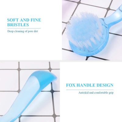 Artibetter 8PCS Face Brush for Cleansing and Exfoliating - Facial Cleaning Brush with Cap - Scrubber to Massage and Scrub Your Skin - Deep Pore Exfoliation, Wash Makeup, Massaging