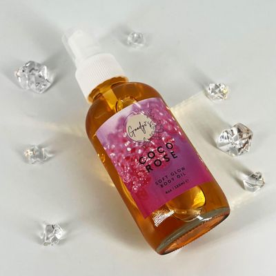 GOODY2&#39;S Coco Rose Soft Glow Body Oil - 120 ml | Hydrating with Coconut &amp; Rose Extracts | Natural, Vegan, Cruelty-Free