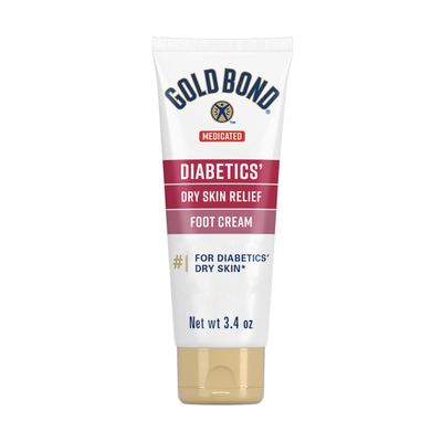 Gold Bond Medicated Diabetics&#39; Dry Skin Relief Foot Cream, 3.4 oz., Skin Protectant