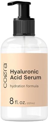 Coera Hyaluronic Acid Serum for Face &amp; Skin | 8 oz | Paraben &amp; SLS Free Moisturizer