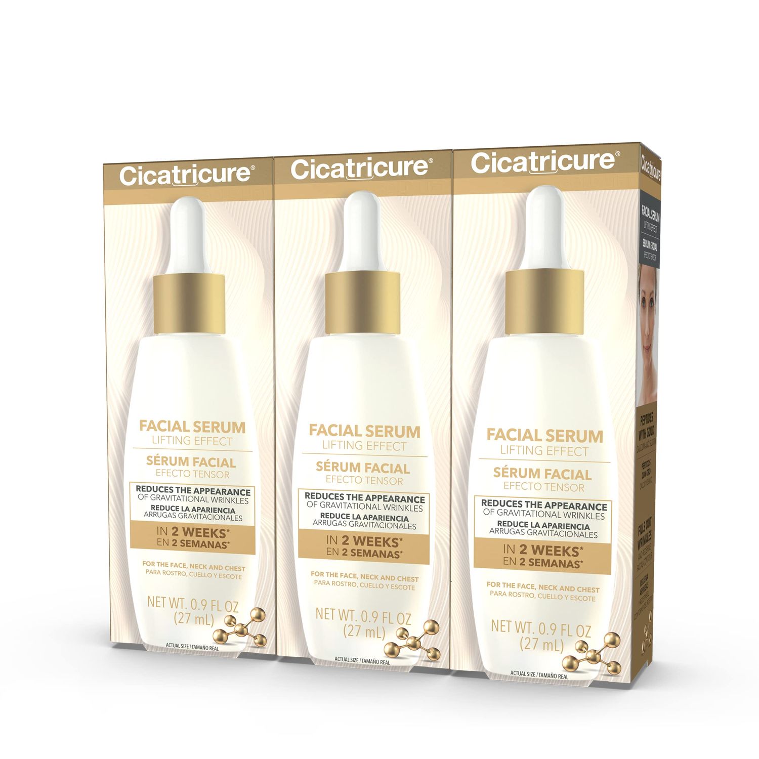 CICATRICURE - GOLD SERUM (PACK OF 3)