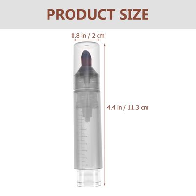 FRCOLOR Applicator Bottle for Hair Oil Clear Twist Top Applicator Bottles Scalp Care Applicator Comb Squeeze Empty Plastic Bottles Roots Supplies