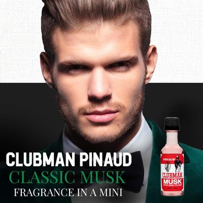 Clubman Musk After Shave Lotion, Cools, Tones, Refreshes Skin After Shaving, 1.7 oz