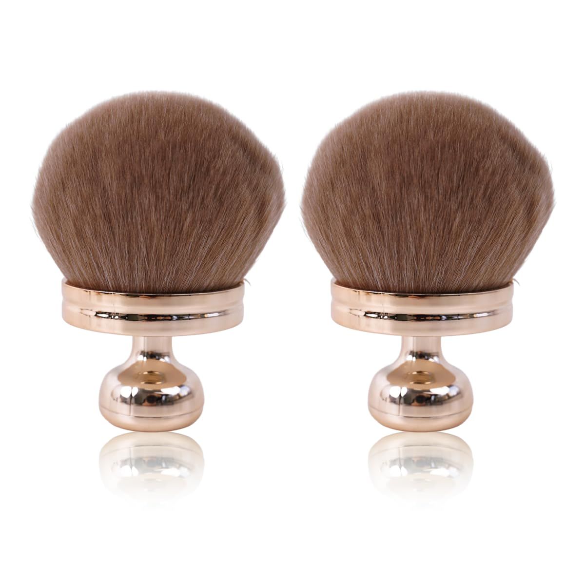 2 Pcs Extra Large Self Tanner Brush, 70mm Width Rose Gold Self Tanning Brush for Body Makeup, Back Tanning Applicator Kabuki Brush Powder Fondation Bronzer Blending Back Lotion Sunscreen Applicator
