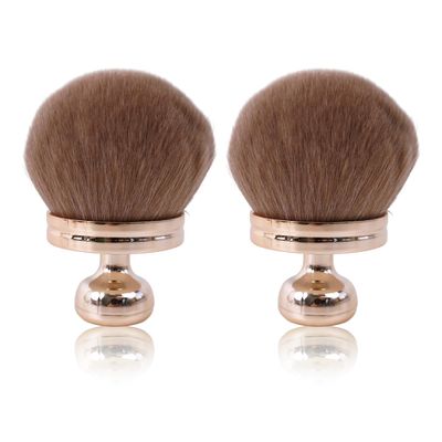 2 Pcs Extra Large Self Tanner Brush, 70mm Width Rose Gold Self Tanning Brush for Body Makeup, Back Tanning Applicator Kabuki Brush Powder Fondation Bronzer Blending Back Lotion Sunscreen Applicator