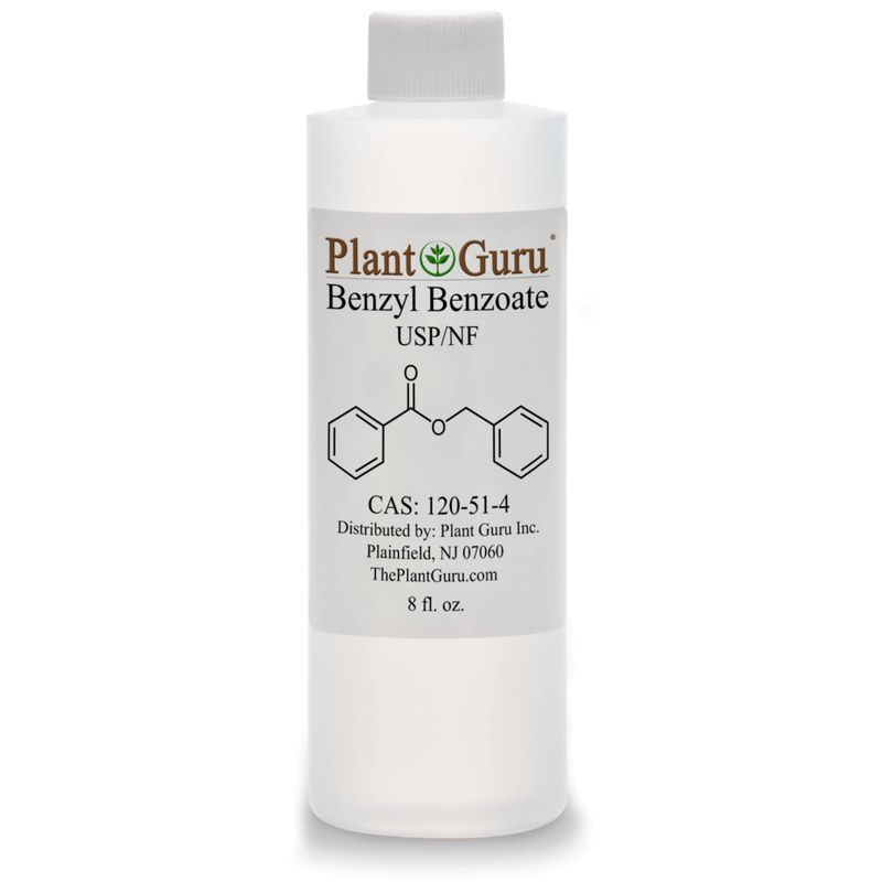 Benzyl Benzoate USP Grade Liquid 8 fl. oz. - Great for Fragrance/Aroma Compounds, Cosmetics, Hair &amp; Scalp Products.