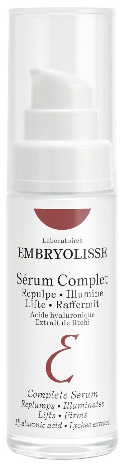 Embryolisse Complete Serum. Advanced Hydrating Formula With Hyaluronic Acid. Replumps, Illuminates, Lifts, Firms, 1.01 fl.oz.