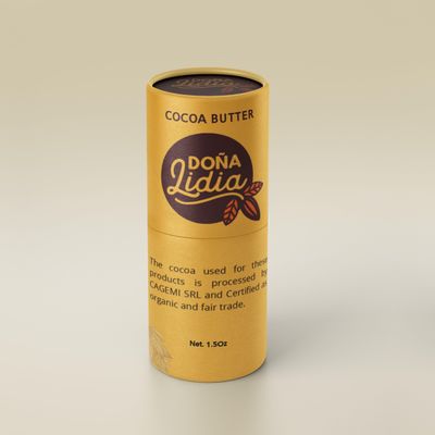Dona Lidia Lip Balm with Dominican Cacao - Organic, Fairtrade Artisan Lip Oil - Cocoa Butter Blend for Lip Care - Exquisitely Crafted with Love. 1.5oz