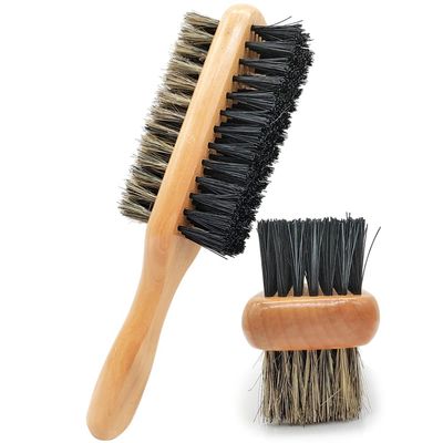 Beard Brush For Men, 2-Sided Club Brush,Combs,Bristle Brushes,Men&#39;s Beard Care,Works with Beard Oil and Balm To Soften BeardA Must For Your Beard Grooming Kit