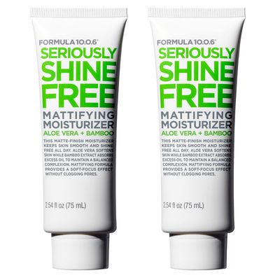 FORMULA 10.0.6 2 pack Seriously Shine Free Mattifying Moisturizer 2.54 fl oz (75ml)