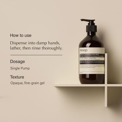 Aesop Kits Reverence Aromatique DUO | Hand Wash + Hand Balm | All Natural Hand Wash &amp; Hand Balm for Dry Cracked Hands | Paraben-Free, Cruelty-Free &amp; Vegan Skin Care Products | 16.9 oz, Pack of 2