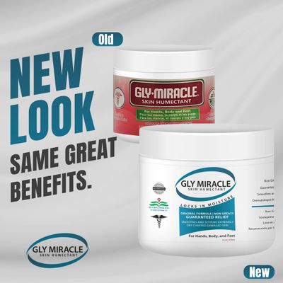 GLY MIRACLE Skin Humectant 16 Oz Jar Original Formula (Light, Fresh Scent)