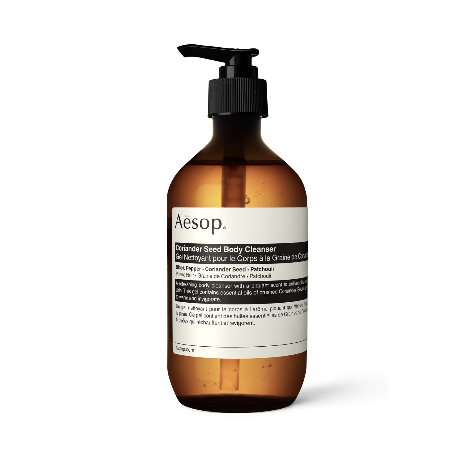 Aesop Coriander Seed Body Cleanser | Richly Aromatic, Low-Foaming Gel for Cleansing Skin | Paraben, Cruelty-free &amp; Vegan | 16.9 oz
