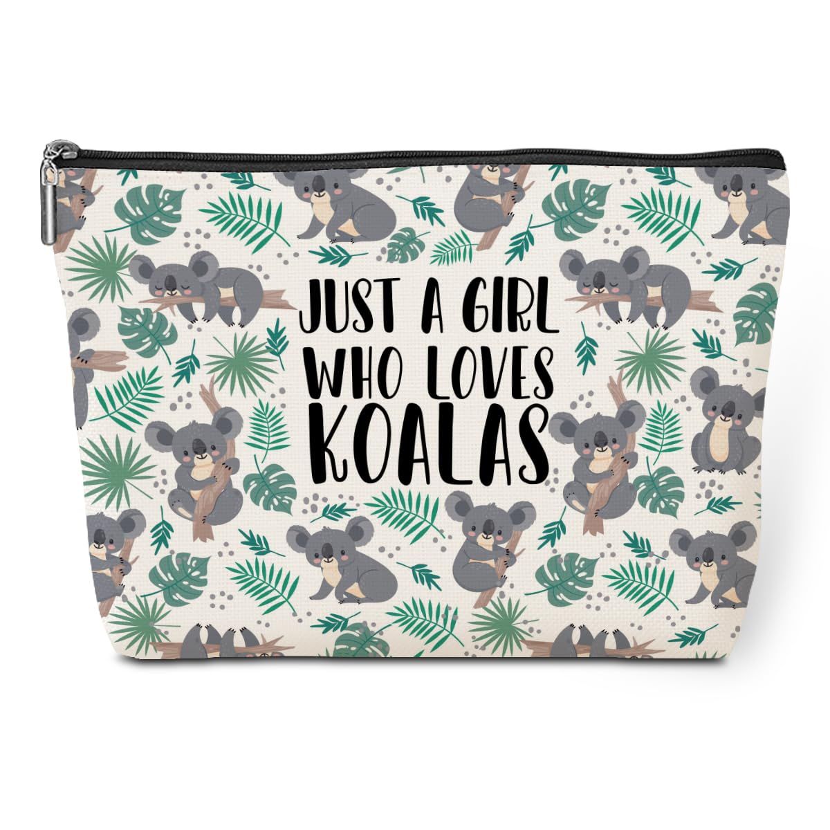 Cute Koala Makeup Bag Koala Gifts Funny Koala Lovers Gift Stuff Decor Travel Toiletry Bag for Women Best Friends Girls Animal Lovers Daughter Sister Coworker Camping Birthday Christmas Retirement