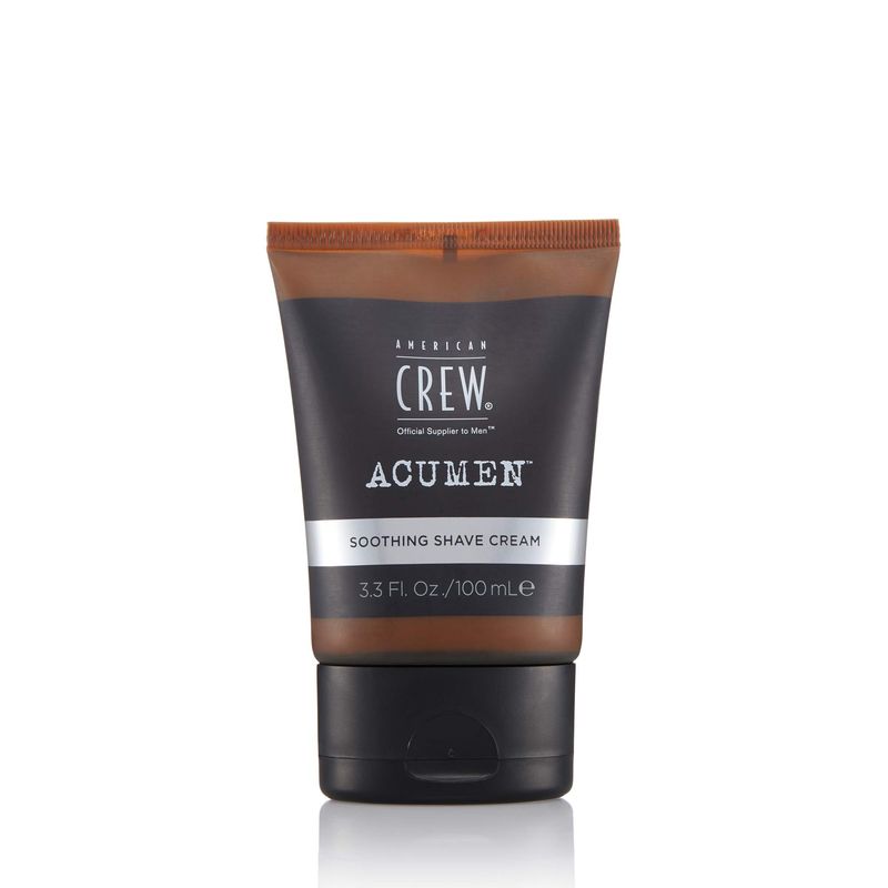 American Crew Shave Cream for Men, Soothing Cream Formulated with Bisabolol for Smooth, Fresh Skin, 3.3 Fl Oz