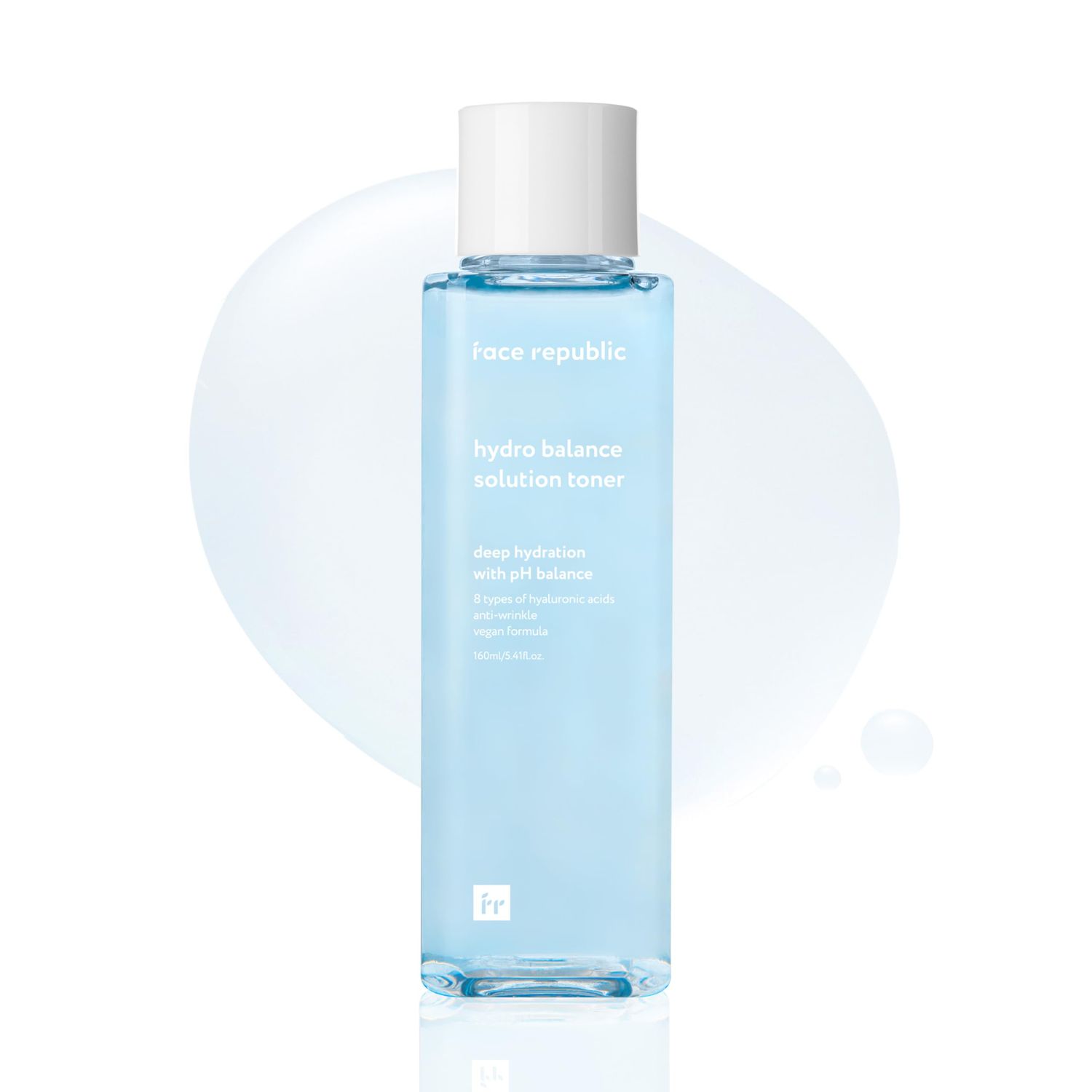 Face Republic Hydro Balance Solution Toner 160ml 5.41 fl oz | Hydrating &amp; Balancing | Hyaluronic Acids, Panthenol, Adenosine | Soft, Plump Skin | Vegan Korean Skin Care