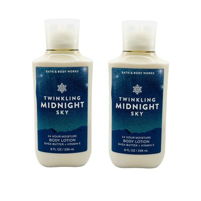 Bath and Body Works Gift Set of of 2 - 8 Fl Oz Lotion - (Twinkling Midnight Sky)